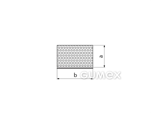 Silikonový mikroporézní profil obdélníkový samolepicí, 3x20mm, hustota 250kg/m3, samolepka šíře 16mm, -20°C/+130°C, profil -60°C/+200°C, bílý